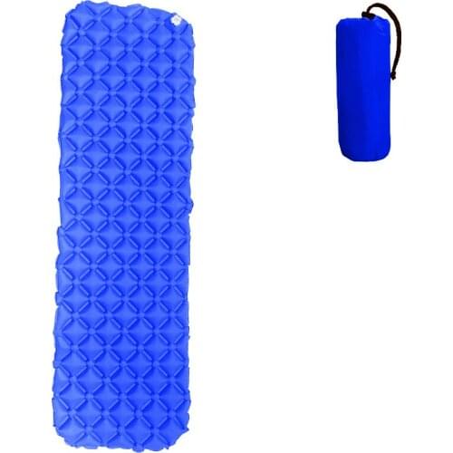 Bule Camping Air matt mat Ultralight Inflatable mattress in tent hiking trekking Portable Travel Folding bed sleeping pad