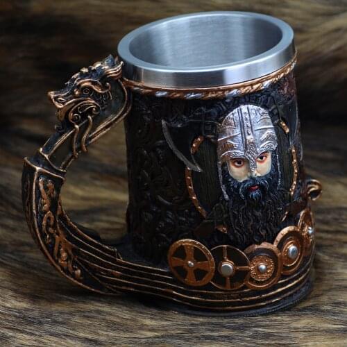 Nordic Viking Ship DraBeer mug 600ML