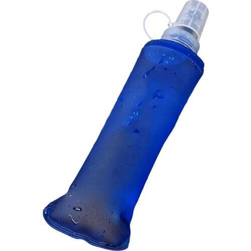 250/500 ML Folding Water Bottle Portable Squeeze Silicone Travel Bottles Kettle Outdoor Cycling Running Drinkware Accessory