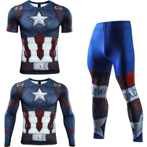 Mannen Sport Suits Quick Dry Running Stelt Hoge Kwaliteit Kleding Joggers Training Gym Fitness Trainingspakken Mma Rashguard