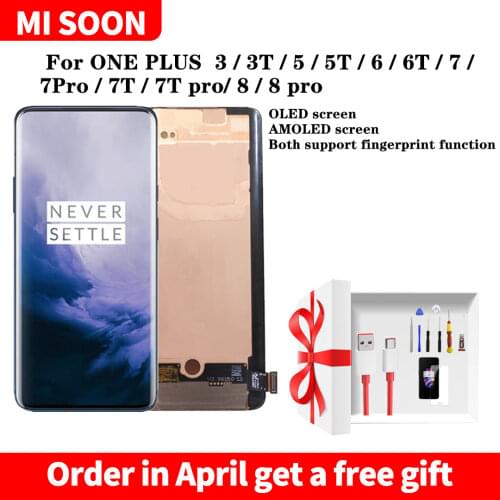 LCD For oneplus 3 3T 5 5T 6 6T 7 7T LCD Display Touch Screen Digitizer Assembly For oneplus 5 5T Screen