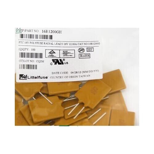 100PCS x 16R1400GH 16V 14A PTC POLYFUSE RADIAL LEADS PTC Resettable Fuse 16R1400G