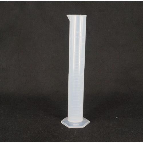 250ml Graduated Labrotary Plastic PP Liquid Mearsuring Cylinder with Spout