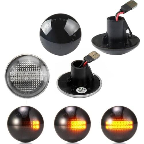 2x Flowing Led Car Side Marker Lights Turn Signal Indicator Sequential Repeater Lamps Amber For Land Range Rover L322 2002-2012