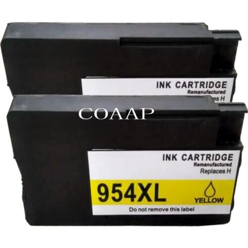 2x Yellow Compatible hp954 Replacement ink cartridge for HP OfficeJet Pro 7740 8210 8710 8715 8716 8720 8725 8730 8740 Printer