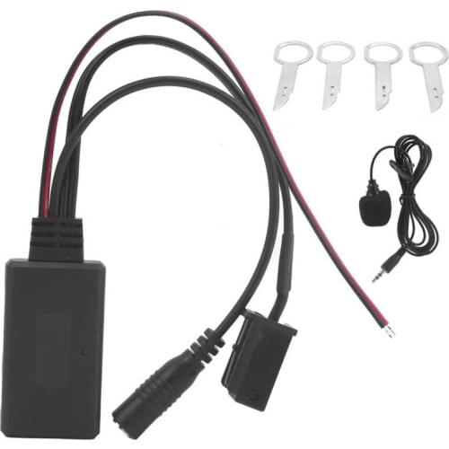 8Pin Bluetooth 5.0 AUX Audio Cable Adapter Microphone Handsfree Kit Fit for Ford 5000/6000 CD Stereo 2005