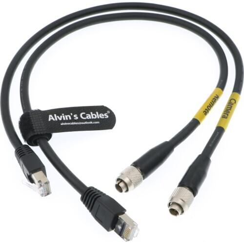 Alvins Cables 1 Set Hirose Original 8 pin Male to RJ45 Cat6 High Flex Cable for Sony RCP