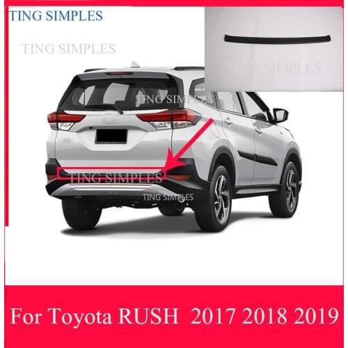 For Toyota RUSH (F800/F850) 2017 2018 2019 Car Accessories Plastic rear bumper protection window sill outside trunks decorative