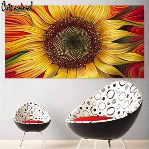 DIY 5D Full Diamond Embroidery Sunflower Diamond Mosaic Digital Paintings Diamond Painting Cross Stitch Craft Home Decoration