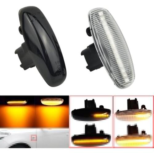 For Toyota Yaris Vios 2014 2015 2016 2017 2018 2019 LED Dynamic Turn Signal Side Marker Light Flowing Sequential Lamp Indicator