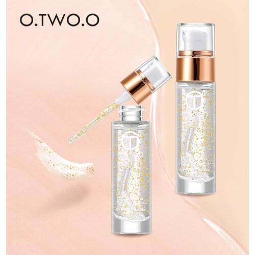 O.TWO.O Gold Foil Particle Pre-makeup Primer Gel Moisturizing Facial Treatment Essential Oil Makeup Liquid Skin Care