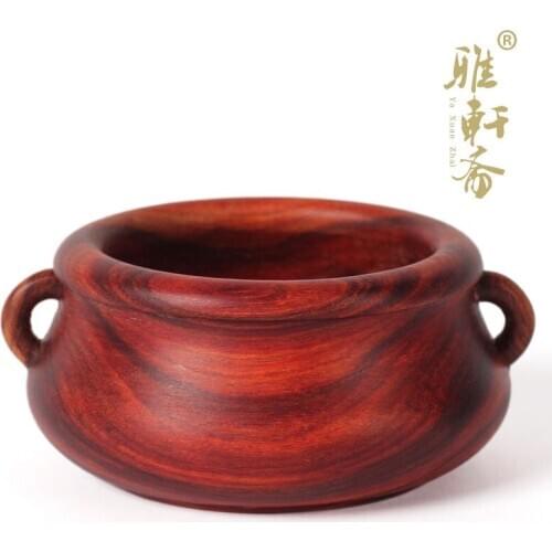Rosewood ebony wood imitation pomander Xuande incense burner furnace furnace line burner car room