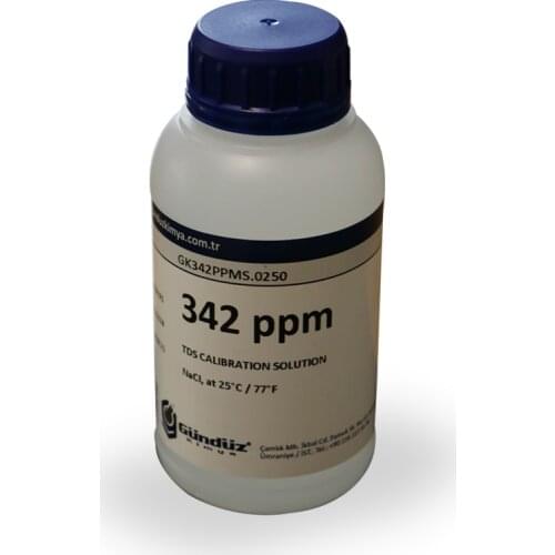 TDS 342 ppm Calibration solution, 250 ml, Buffer solution