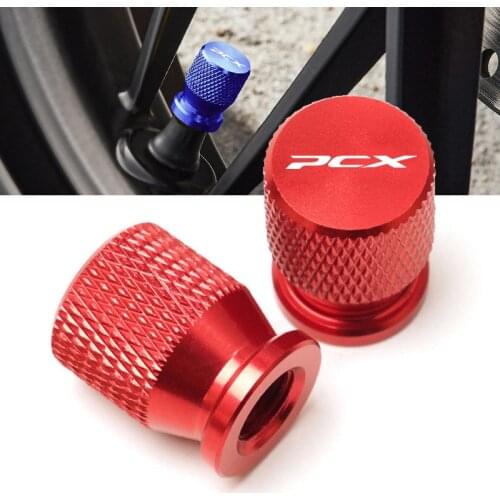 With logo Motorcycle CNC Wheel Tire Valve caps Airtight Covers For HONDA PCX 125 PCX125 PCX 150 PCX150 2010-2020 2019 2018 2017