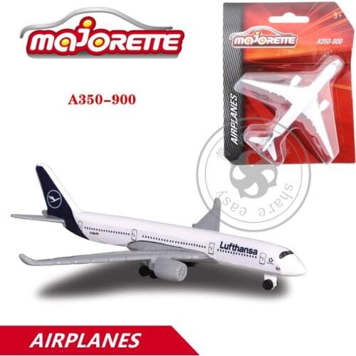 Majorette 1/64 Aeroplanes Series Car Lufthansa A350-900 Hot Pop Kids Toys Motor Vehicle Diecast Metal Model