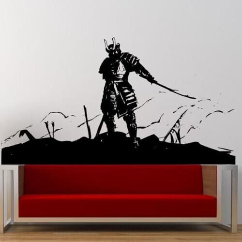 Kendo Wall Sticker Warrior Ninja Poster Vinyl Art Wall Decals Home Decoration Decor Mural Kendo Samurai Decal