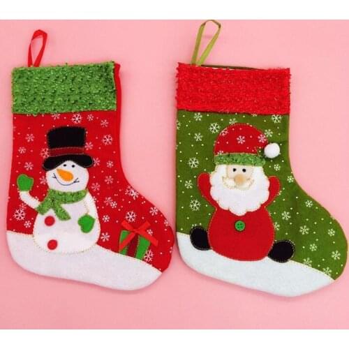 New Year Snowflake Christmas Socks Christmas Gift Packing Decoration Tree Ornament Christmas Supplies