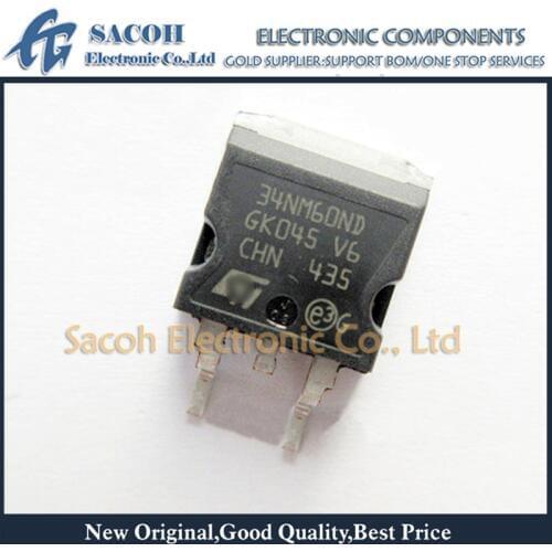 Free Shipping 10Pcs STB34NM60ND 34NM60ND STP34NM60ND STF34NM60ND TO-263 29A N-channel 600V Power MOSFET