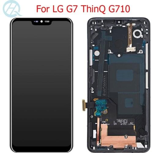 Original LCD For LG G7 Display With Frame 6.1" LG G7 ThinQ G710 G710EM G710PM G710VMP LCD Screen Touch Screen Assembly