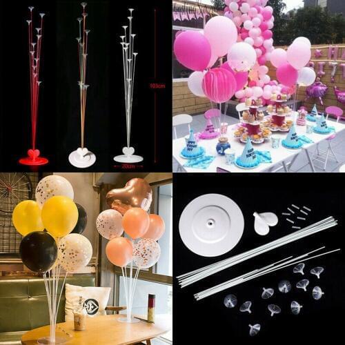 Plastic Balloon Arch Column Stand With Base Kits Wedding Birthday Party Decor