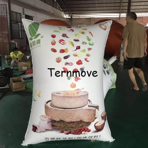 Durable and portable designed balloon model inflatable shopping bag/shopping carrier replica inflatable packing bag replica