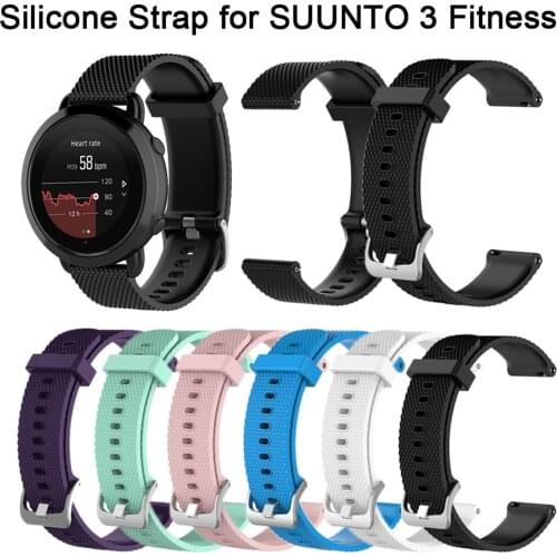 Silicone Replacement Wrist Band Bracelet Strap for SUUNTO 3 Fitness Smart Watch