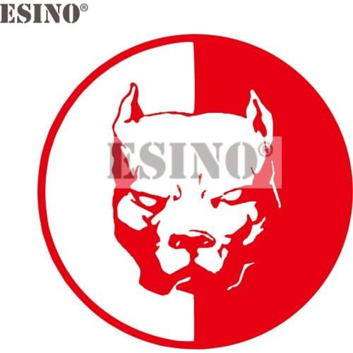 Car Styling Funny Pitbull Super Dog PVC 3D Carving Car Creative Decorative Auto Decal Cartoon Car Body Decal Pattern Vinyl