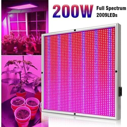 LED Phyto Lamp Panel 200W Full Spectrum LED Grow Light AC85-265V Horticole For Indoor Seedling Plant Flower Grow Tent Hydroponic