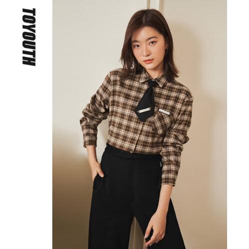 Toyouth Women's Shirts With Embroidery