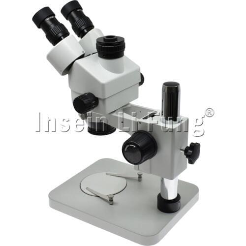 New C-type 0.5X Adapter Without Dark Edges Clear Image Trinocular Stereo Microscope 7X-45X Continuous Zoom Phone Repair