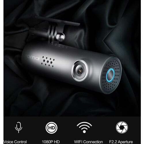 70mai Car DVR 1S Dash Camera Recorder APP & English Voice Control 1080P HD Night Vision WiFi 70mai Dash Cam Recorder