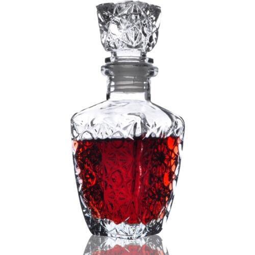 1PC 250ML 500ML 1000ML Hot Sale Luxury Glass Whiskey Liquor Wine Drinks Decanter Crystal Bottle Wine Carafe Gift J1081