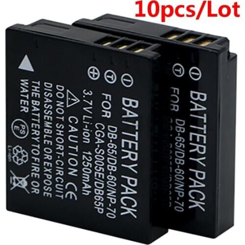 10pc/lot CGA-S005E Battery for Panasonic Lumix DMC-FX180 DMC-LX1 DMCLX2 LX3 FS1 FS2 FX01
