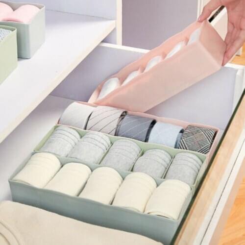 5 Lattice Candy Color Drawer Storage Box Underwear Bra Sock Tie Plastic Container Storage Boxes Drawer Divider Organizer