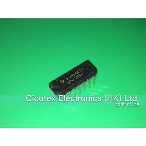 5pcs/lot SN74LS393N DIP-14 SN 74LS393N IC DUAL 4-BIT BINARY CNTR 14-DIP SN74LS393NE4
