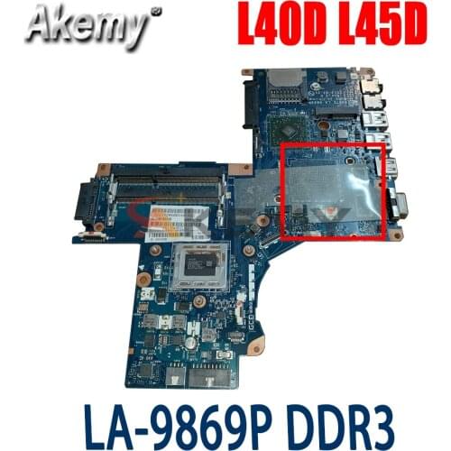 AKemy K000141380 for Toshiba Satellite L40D L45D Laptop Motherboard LA-9869P DDR3 tested