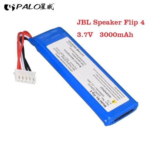 WEIHE 3.7V 3000mAh Battery GSP872693 01 Rechargeable Battery Pack for JBL Speaker Flip 4, Flip 4 Special Edition battery