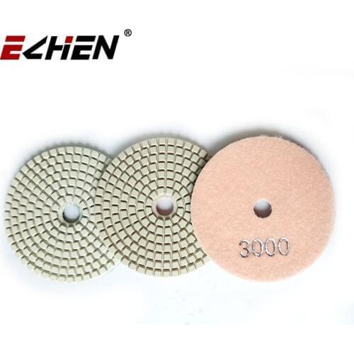 Diamond abrasive tool wheel flexible white polishing pad for grinding marble granite quartz concrete porcelain tiles