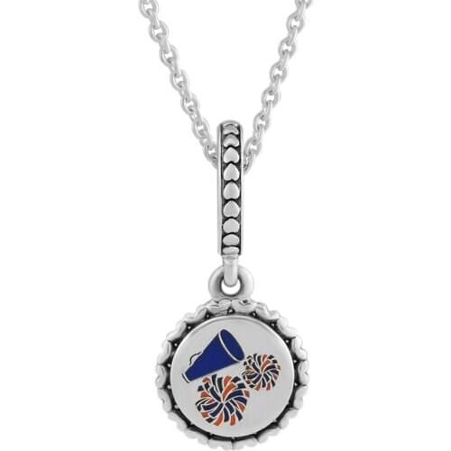 Authentic 925 Sterling Silver Cheerleader Dangle Charms Beads for Jewelry Making Fits Pandora Bracelets Women Wholesale