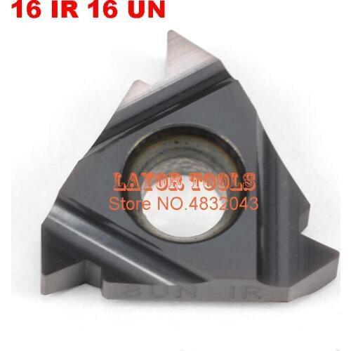 Free Shipping 10 PCS 16 IR 16 UN Indexable Carbide Threading Inserts for Threaded Lathe Tool Holder