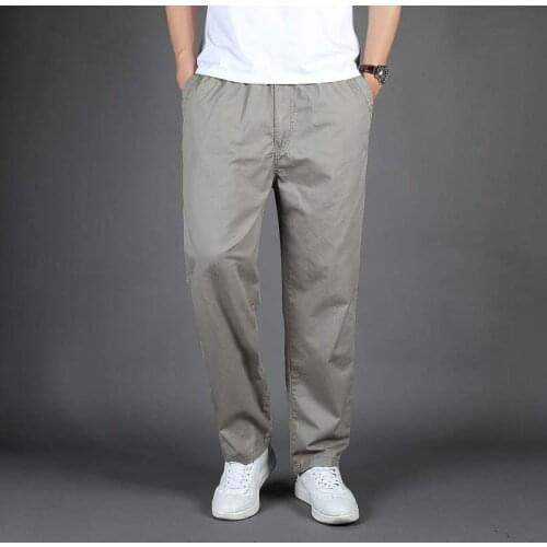 Trouser for Men Pants 2021 New Fashion Large Size Casual Straight Pants Solid Streetwear Men Pants 6Xl Cargo Pants