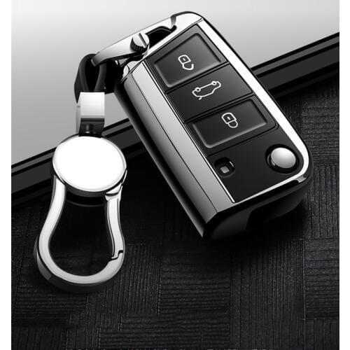 Hight quality PC + TPU key case cover Key case protective shell holder for VW New Passat Lavida Tiguan Car Holder Shell
