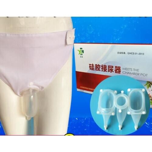 Quality male/female Silicone urine urinary chamber pot elderly urine bags disabled incontinence urine collector