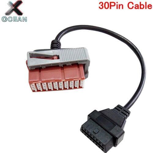 Best Lexia3 PP2000 PSA XS Evolution 30Pin Cable OBD2 EOBD Lexia3 PSA 30 Pin OBDII Diagnostic Cables For Peugeot For Citroen