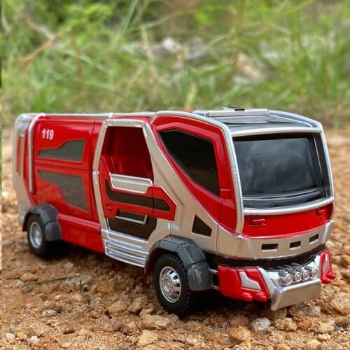 High simulation 1:32 alloy fire truck model,ladder truck water truck toy,rescue truck model,free shipping