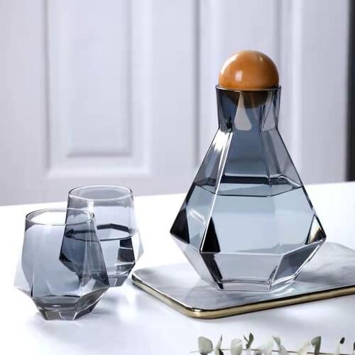 RUIDA Glass Pitcher Cold Water Kettle Set Teapot Jug Water Bottle Juice Tea Carafe Large Capacity Bottle Sets