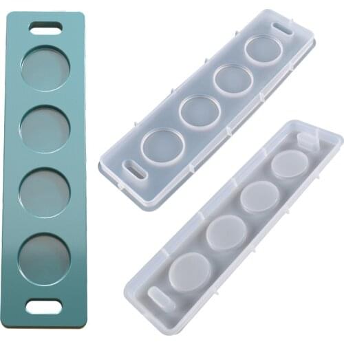 DIY New Creative Crystal Epoxy Resin Glue Mold Wine Glass Tray Mat Mold Table Home Decoration Silica Gel Mold Handicraft