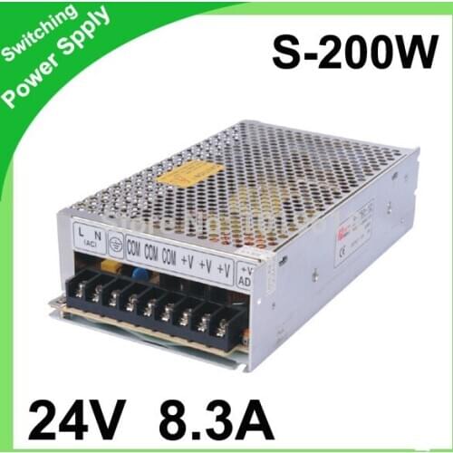 New 24V 8.3A 200W Switching Power Supply for LED Strip light 220V