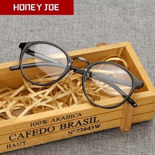 Womens Mens Fashion Vintage Eye Glasses Frame Transparent Round Ladies optical Glasses frame clear Lens Spectacles Glasses Nerd