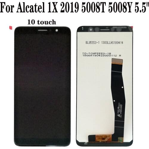 Original New 5.5" For Alcatel 1X 2019 5008T 5008Y LCD Display Touch Screen